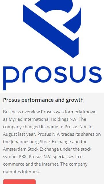 Prosus performance and growth